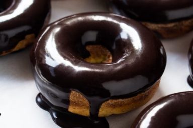 Gluten-free Chocolate Frosted Donuts (dairy-free)
