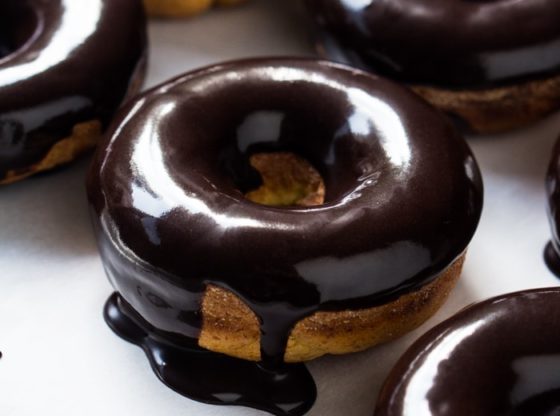 Gluten-free Chocolate Frosted Donuts (dairy-free)