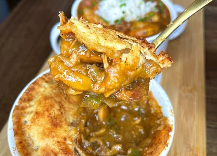 SPICY SEAFOOD GUMBO POT PIE