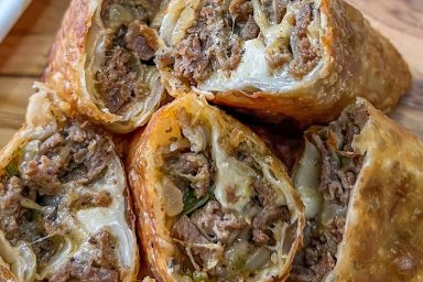 Philly Cheesesteak Egg Rolls