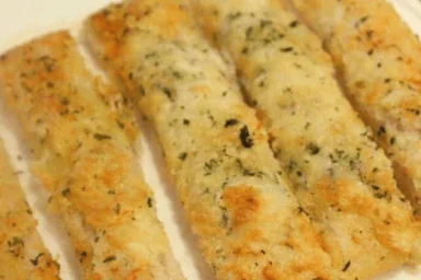 AIR FRYER CHEESY BREAD STICKS