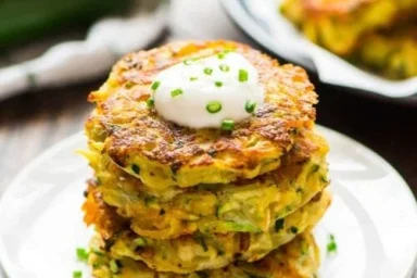 Crispy Cheesy Potato Fritters
