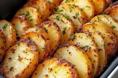 Air Fryer Sliced Potatoes