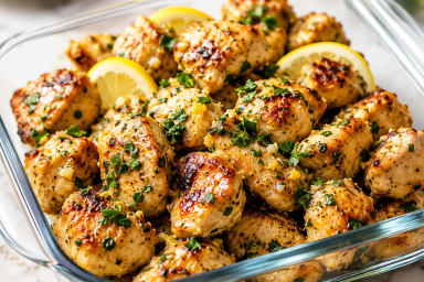 Lemon & Garlic Chicken Bites - CP