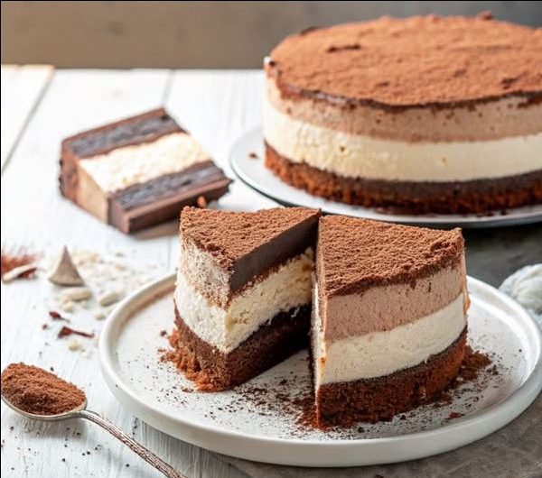 No-Bake Triple Chocolate Cake