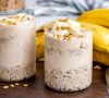 Overnight Oatmeal High-Protein Banana Pudding Parfaits