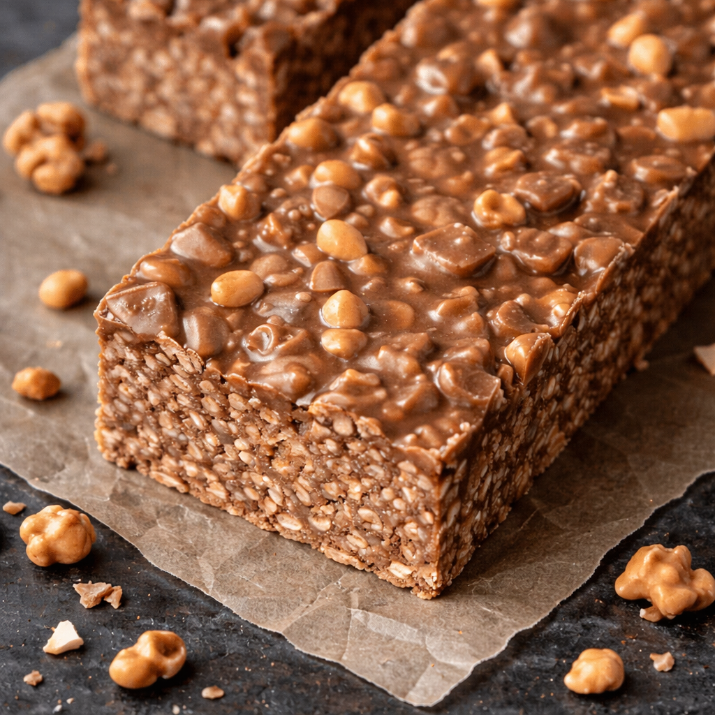 No-Bake Chocolate Peanut Butter Crunch Bars