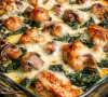 Chicken Spinach & Mushroom Low-Carb Recipe