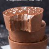 Sugar-free vegan chocolate fudge stacked, low-carb, 3 ingredients