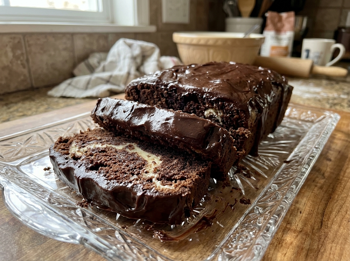 Dreamy Cream Cheese Chocolate Pound Cake Dessert