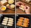 Crispy Air Fryer Cheese Bread Rolls