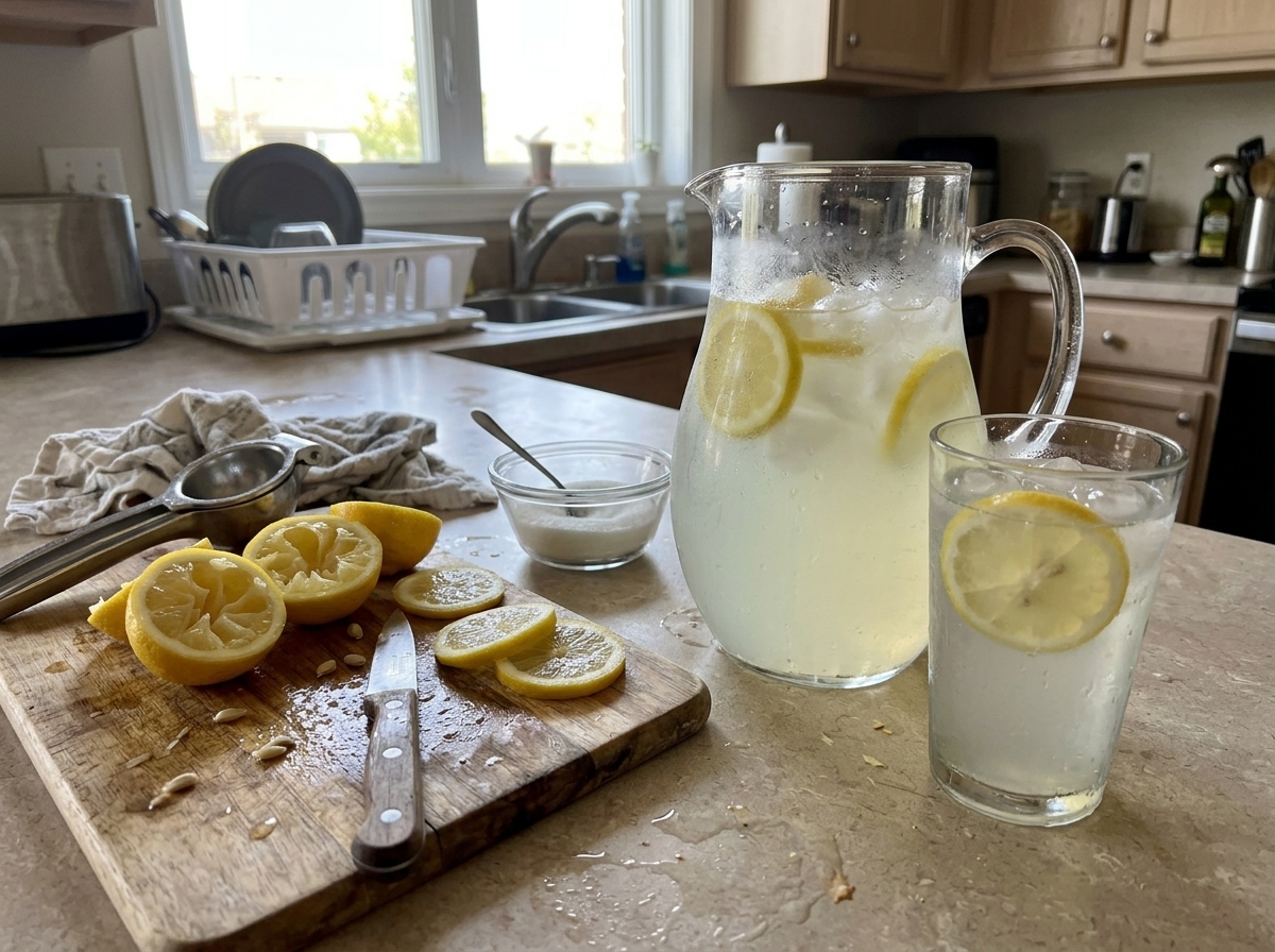 Healthy Lemon Water Drink 
