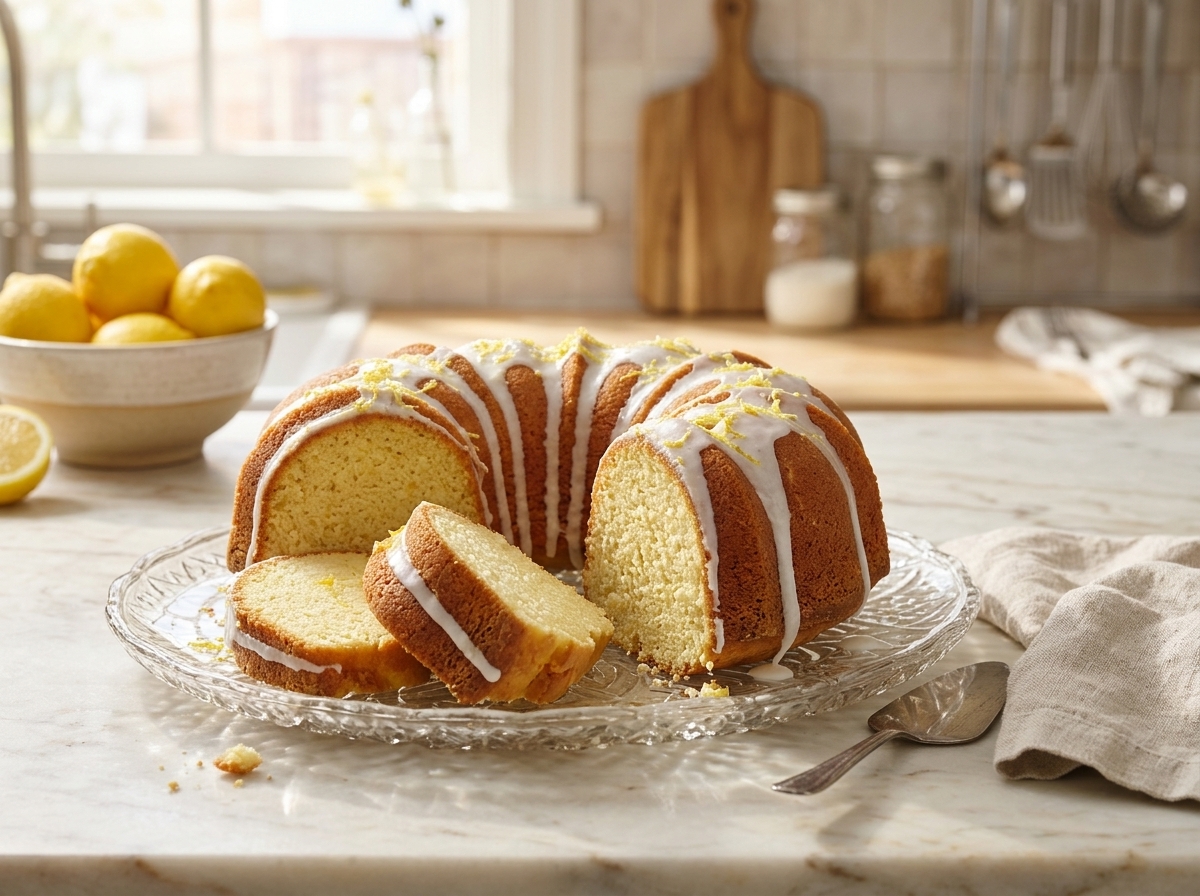 Lemon Ricotta Bundt Cake — Light and Fluffy Dessert 