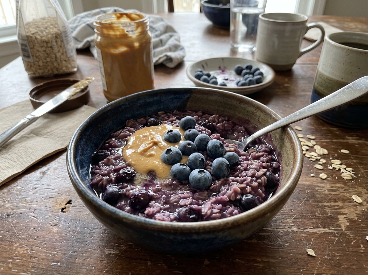 Gluten-Free Blueberry Oatmeal Breakfast