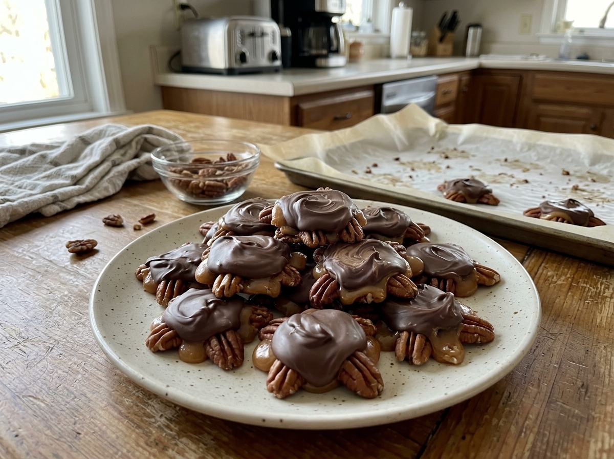 Pecan Turtle Candies Dessert