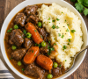 Beef Stew with Creamy Mashed Potatoes