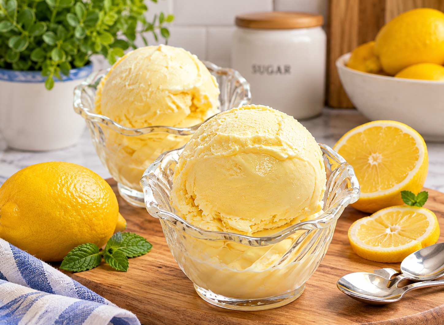 Keto Lemon Frozen Yogurt