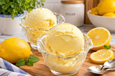 Keto Lemon Frozen Yogurt