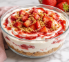 No-Bake Strawberry Cheesecake Box Dessert