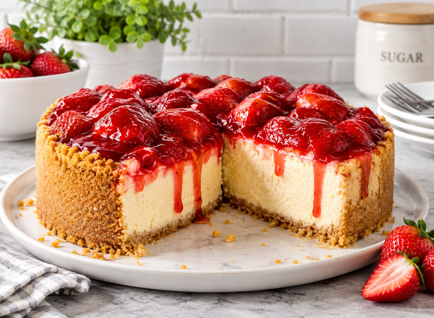 Healthy Strawberry Cheesecake Recipe