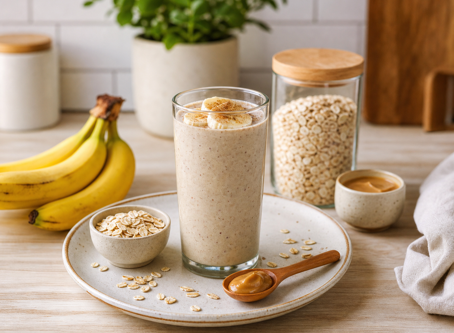 Healthy Banana Oatmeal Smoothie