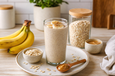 Healthy Banana Oatmeal Smoothie