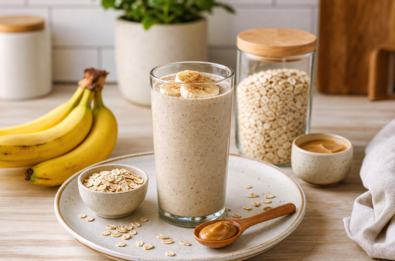 Healthy Banana Oatmeal Smoothie