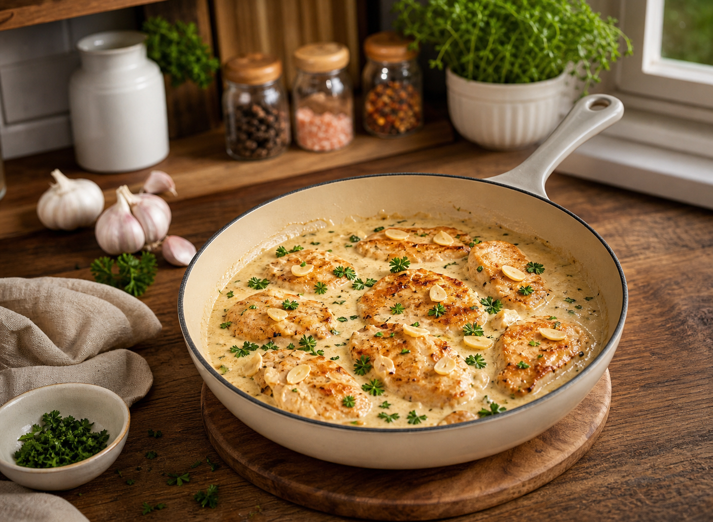 Creamy Garlic Butter Chicken (Keto-Friendly)