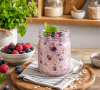 Overnight Oats with Berries (High Protein)